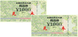 全国百貨店ギフトカード5,000円 （1,000円券×5枚）